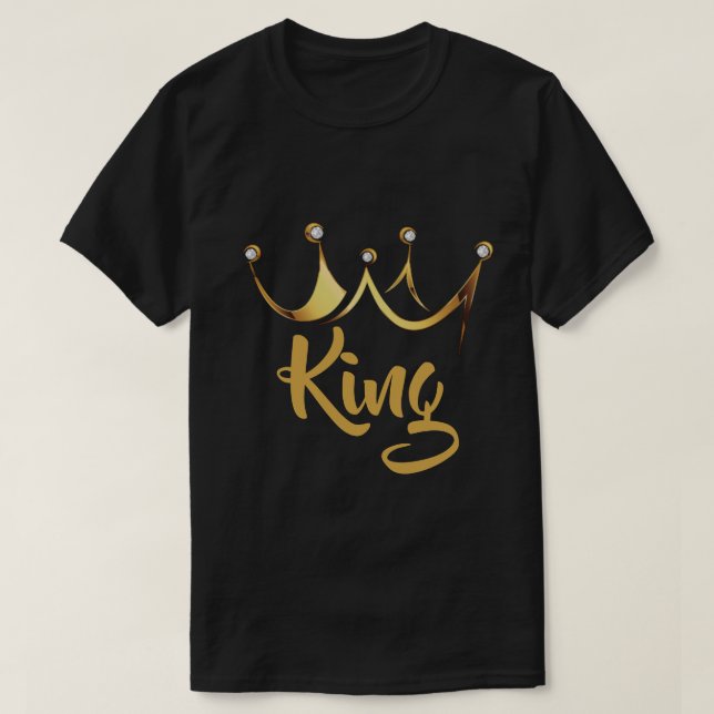 Guld Krona Kung T Shirt (Design framsida)