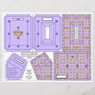 Guld Krona Lavender Ram Pin Ornament 2 x 3-tums fo