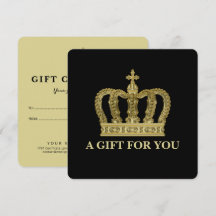 Guld Krona - lyx kunglig 1 Certifikat