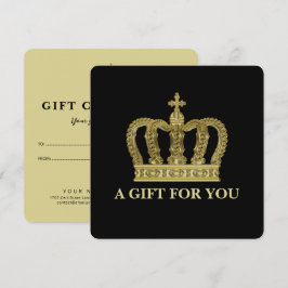 Guld Krona - lyx kunglig 1 Certifikat