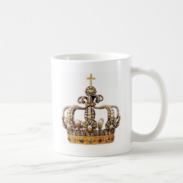 Guld- krona mig kaffemugg (Höger)