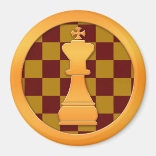 Guld- kungschackbiet magnet