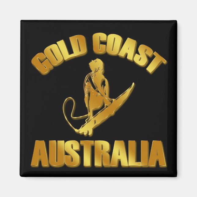 GULD KUSTEN AUSTRALIA MAGNET (Framsidan)