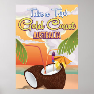 Guld Kusten, Australiens reseaffisch Poster