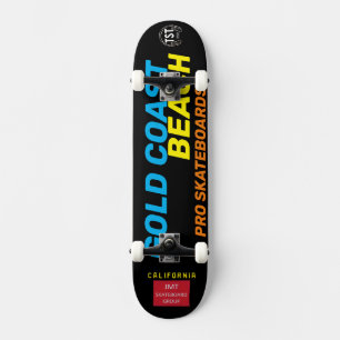 GULD KUSTEN BEACH SKATEBOARDS/JMT USA MINI SKATEBOARD BRÄDA 18,5 CM