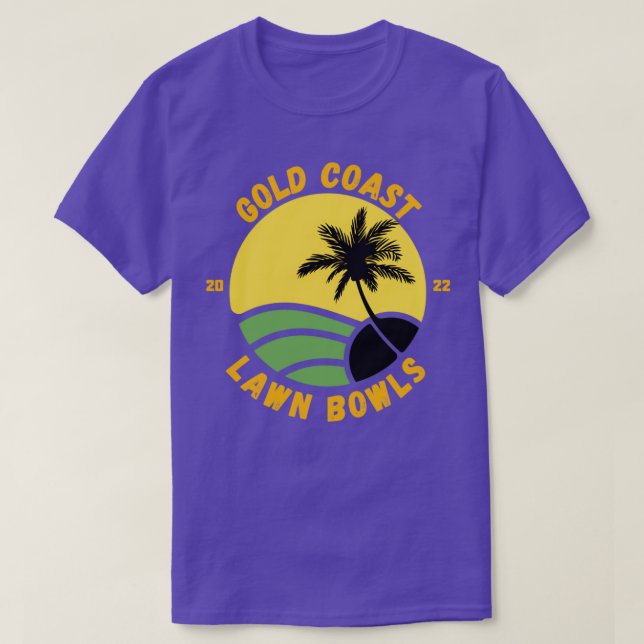GULD KUSTEN GRÄSMATTA BOWLS 2022 T SHIRT (Design framsida)
