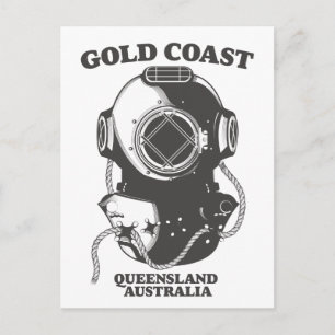 Guld Kusten Queensland Australien poster dykning Vykort