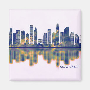 Guld Kusten Skyline Magnet