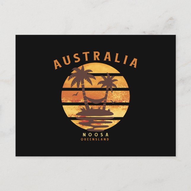 Guld Kusten Sunset Noosa Queensland Vykort (Framsida)