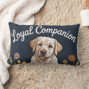 Guld Labrador Retriever Quilt Design – Lekfull Lumbarkudde