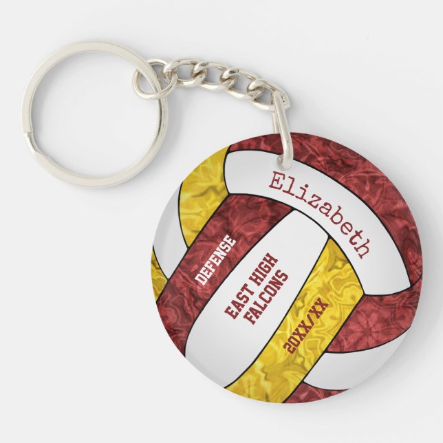 guld-laget färg personlig volleyball (Framsidan)