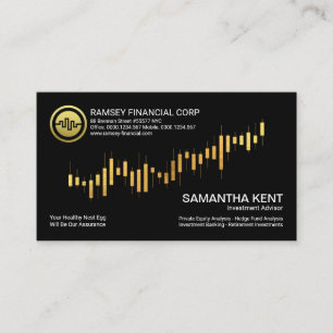 Guld Lagrar Exchange Graph Financial Consultant Visitkort