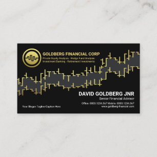 Guld Lagrar Forex Graph Financial Consultant Visitkort