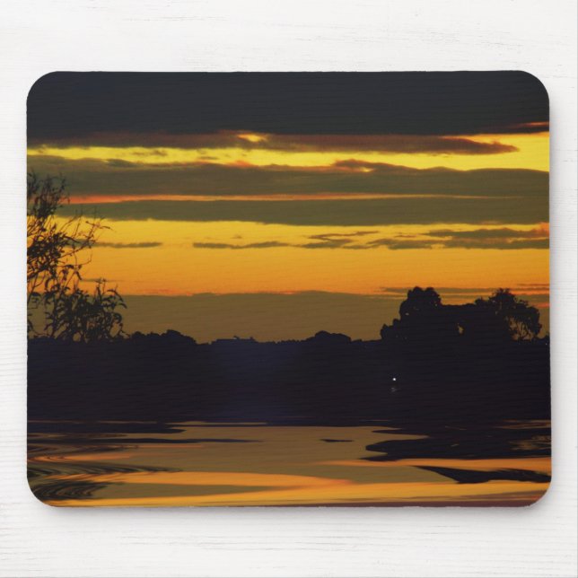 Guld Lagrar Sunset Mousepad Musmatta (Framsidan)