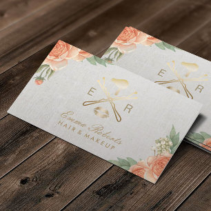 Guld- läppar för Makeupkonstnär & torrare Tidsbeställning Kort