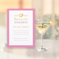 Guld Läppar Kiss this Bachelorette Adjö Rosa