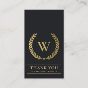 GULD LAUREL WREATH INITIATIV LOGOTYP AFFESS TACK VISITKORT