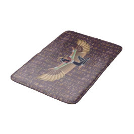 Guld Lavender Egyptiska prinsessan Hieroglyph Badrumsmatta