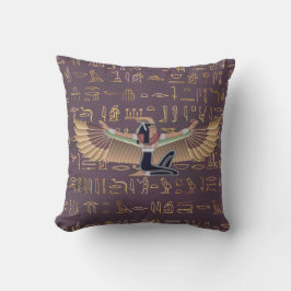 Guld Lavender Egyptiska prinsessan Hieroglyph Kudde