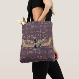 Guld Lavender Egyptiska prinsessan Hieroglyph Tygkasse