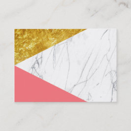 Guld- laxmarmor för vit visitkort