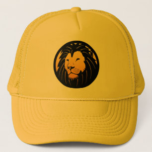Guld- lejon Head logotyptruckerkeps Keps