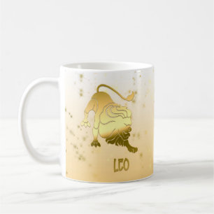 Guld Leo Ombre Zodiac Astrology Horoscope-tecken Kaffemugg