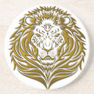 Guld- Leonine Underlägg Sandsten