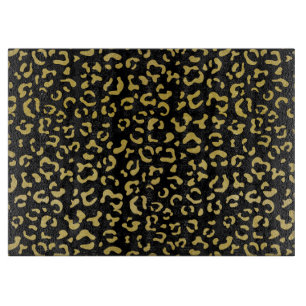 Guld Leopard, Guld Glitter, Leopard Mönster