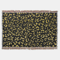 Guld Leopard, Guld Glitter, Leopard Mönster