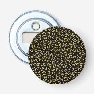 Guld Leopard, Guld Glitter, Leopard Mönster Flasköppnare