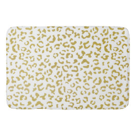 Guld Leopard, Guld Glitter, Leopard Print Badrumsmatta