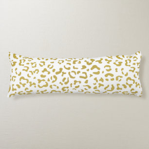 Guld Leopard, Guld Glitter, Leopard Print Kroppskudde
