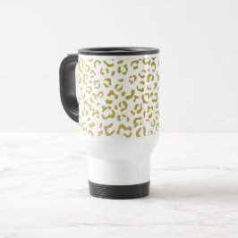 Guld Leopard, Guld Glitter, Leopard Print Resemugg