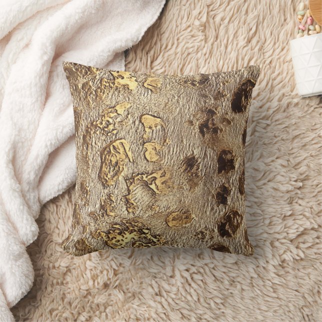 Guld Leopard, metallschakt Kudde (Filt)