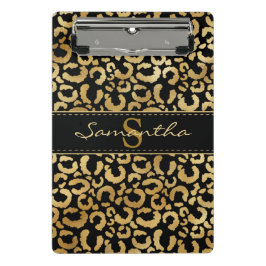 Guld leopard print anpassningsbar