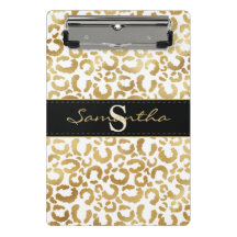 Guld leopard print anpassningsbar