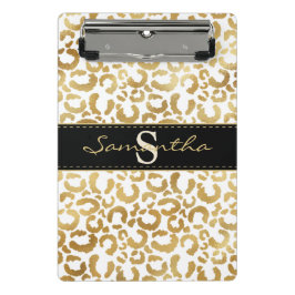 Guld leopard print anpassningsbar