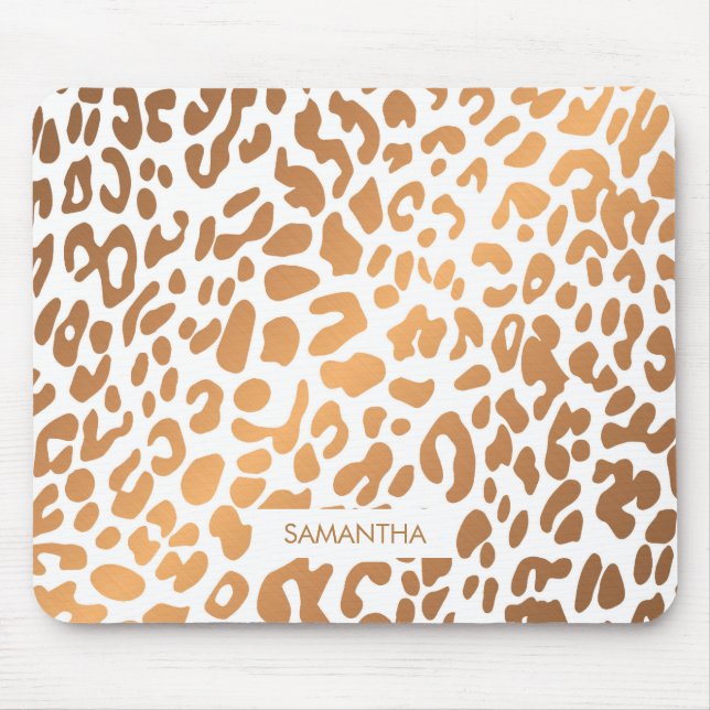 Guld- Leopardtryck Musmatta (Framsidan)