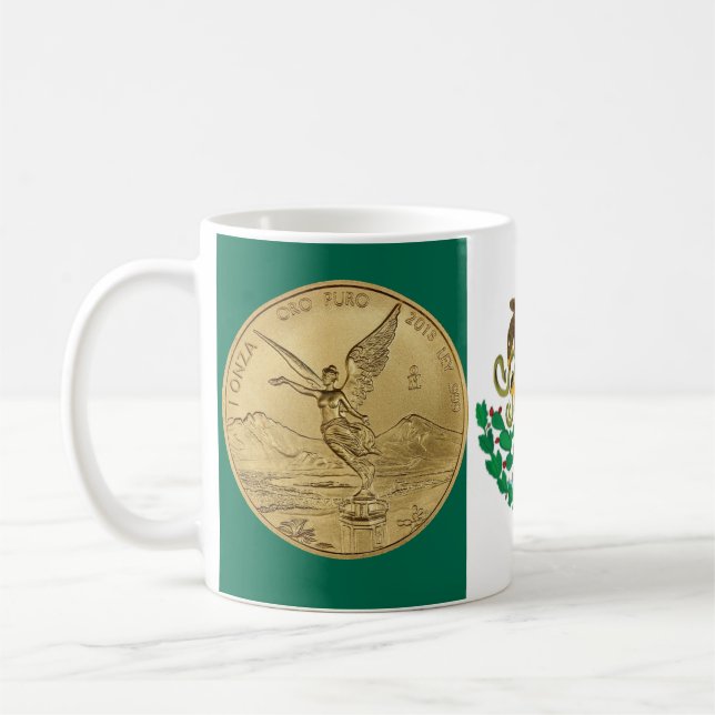 GULD LIBERTAD MYNTAR KAFFEMUGG (Vänster)