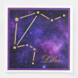 Guld Libra Constellation on Mörk Galaxy | Pappersservett