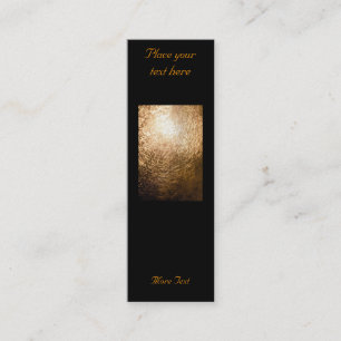 Guld Light 001 - bokmärke Mini Visitkort