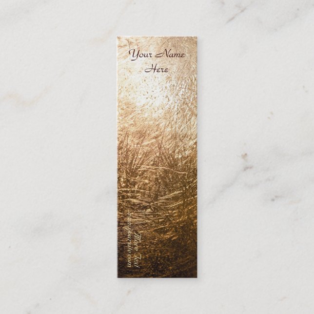 Guld Light 001 Mini Visitkort (Framsida)