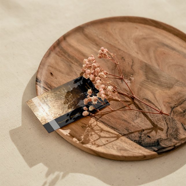 Guld Light 001 Visitkort (Very elegant gold light business card)