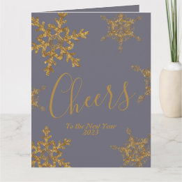 Guld Lila Cheers till nyårsföretaget Kort