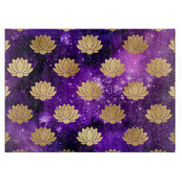 Guld & Lila Galaxy Dharma Mandala Mönster