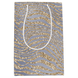Guld Lila Luxe Glitter Zebra Fredshjul    