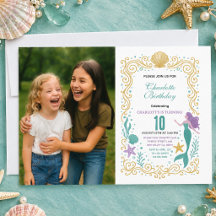 Guld Lilla Sjöjungfrun 10-års födelsedag Under ha