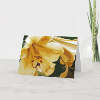 Guld- Lillies Kort