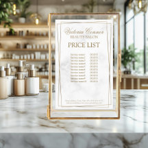 Guld Line Gräns Luxury Pris List Flyer